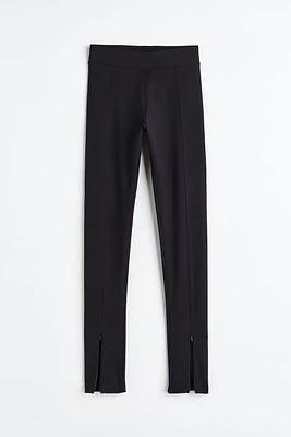 Zip-hem Leggings