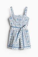Cotton Poplin Romper