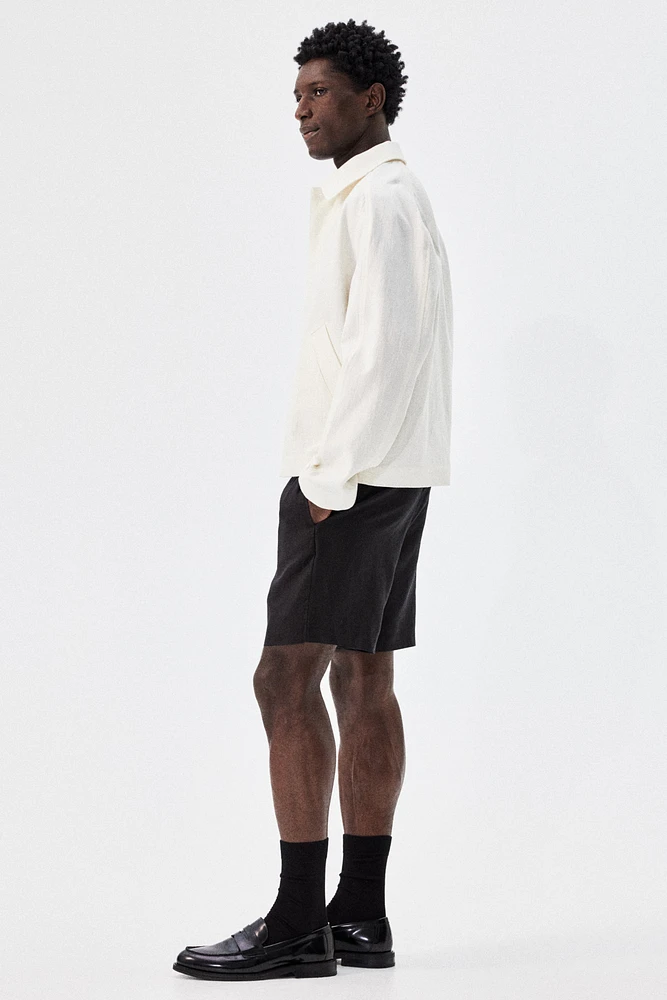 Regular-Fit Linen Shorts