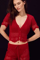 Crochet-Look Beach Top
