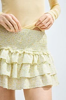 Tiered Mini Skirt