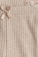 Ribbed Cotton Leggings