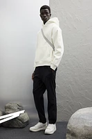 Loose Fit Hoodie with Side Stripes