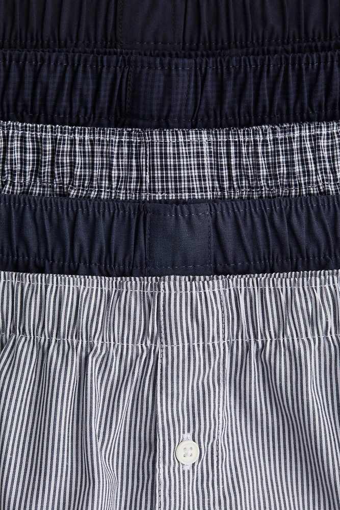 5-pack Woven Cotton Boxer Shorts