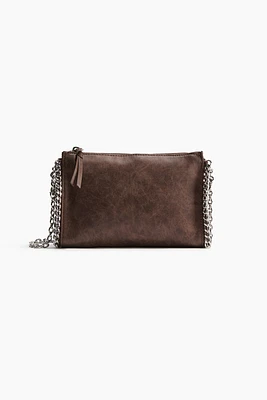 Distressed-Look Crossbody Bag