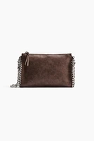 Distressed-Look Crossbody Bag