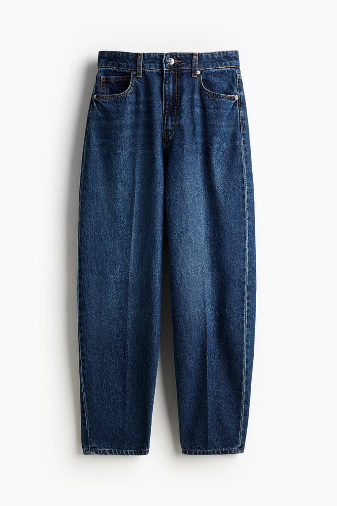 Creased Tapered Jeans