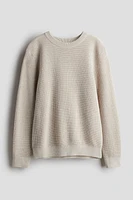 Textured-Knit Sweater