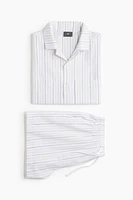 Chemise et short de pyjama en coton