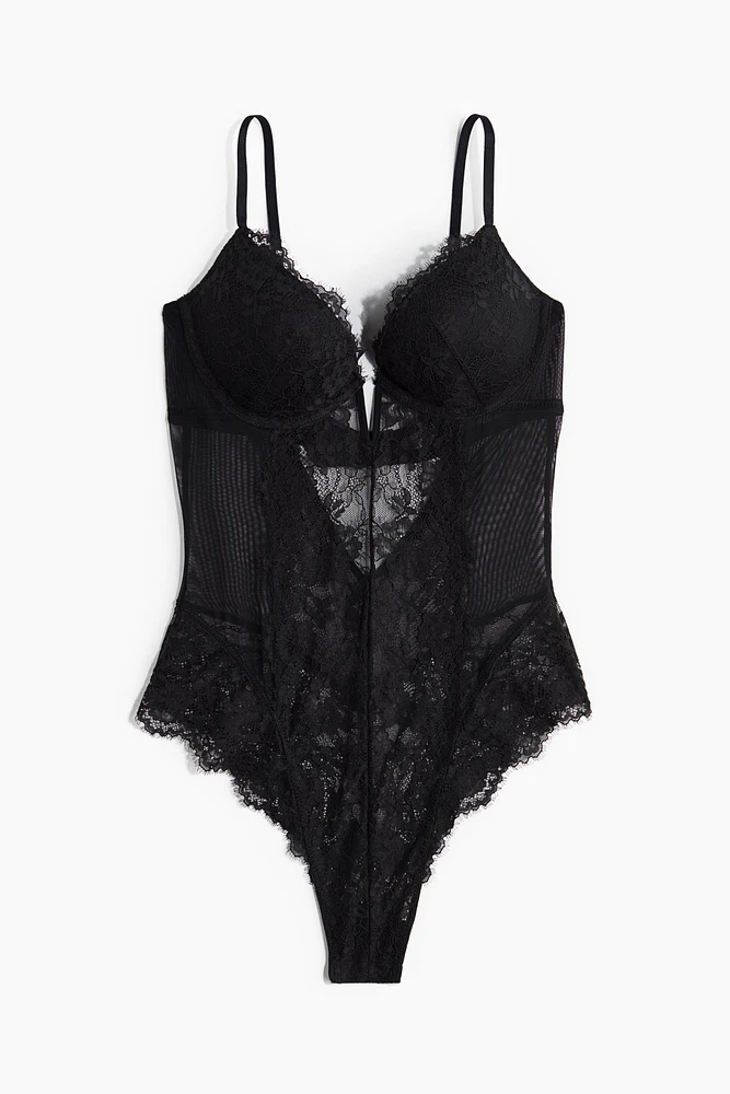 Super Push-Up Lace Bodysuit