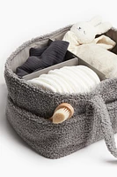 Sac à langer en tissu peluche