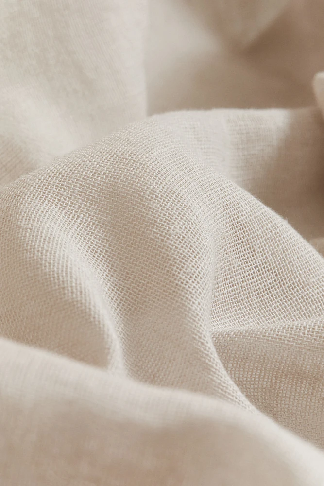 One-pack Long and Wide Linen-Blend Curtain Panel