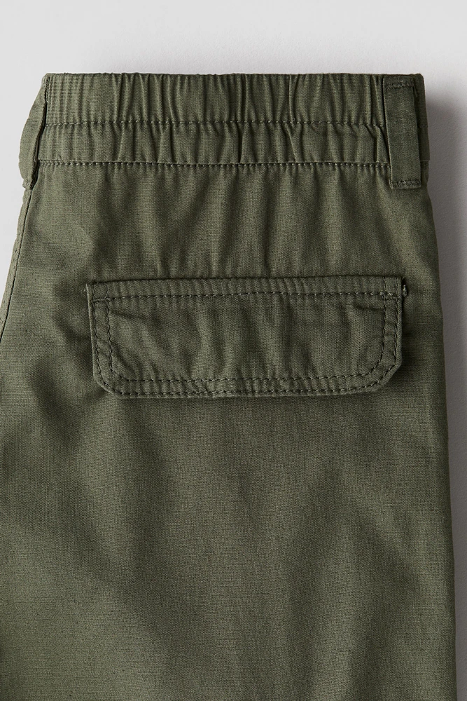 Wide-leg Cargo Pants