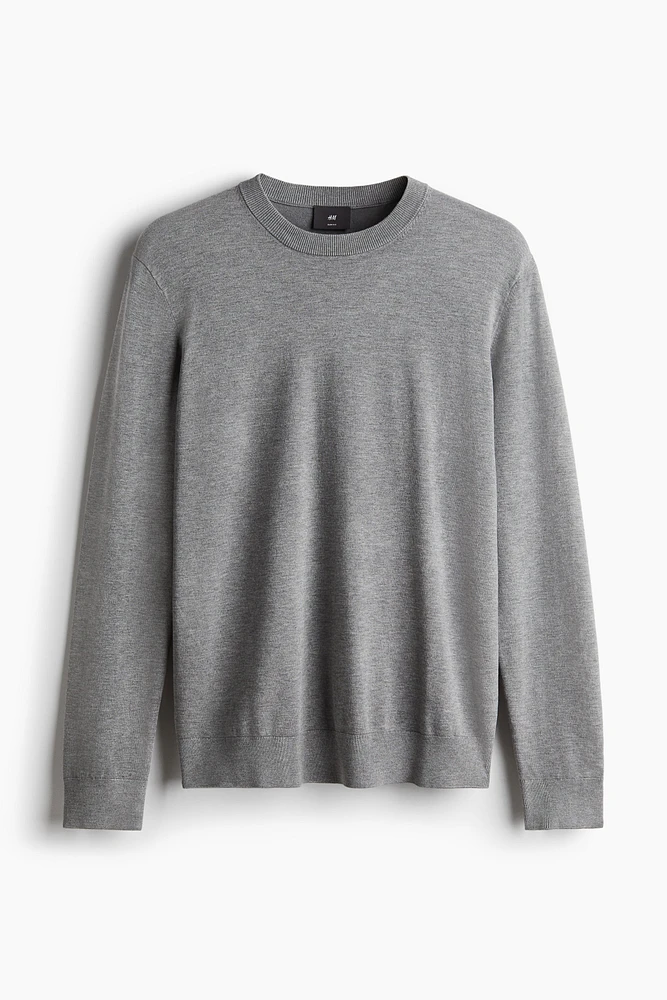 Slim Fit Fine-Knit Sweater