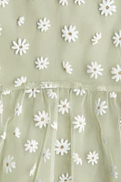 Embroidered-Detail Dress