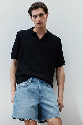 Short Coupe Classique en denim