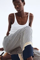 Wide-cut Pull-on Pants