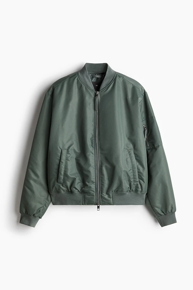 Loose Fit Bomber Jacket