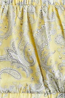 Lacing-detail cotton blouse
