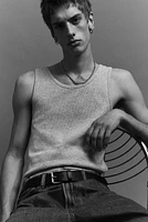 Slim Fit Ribbed Tank Top