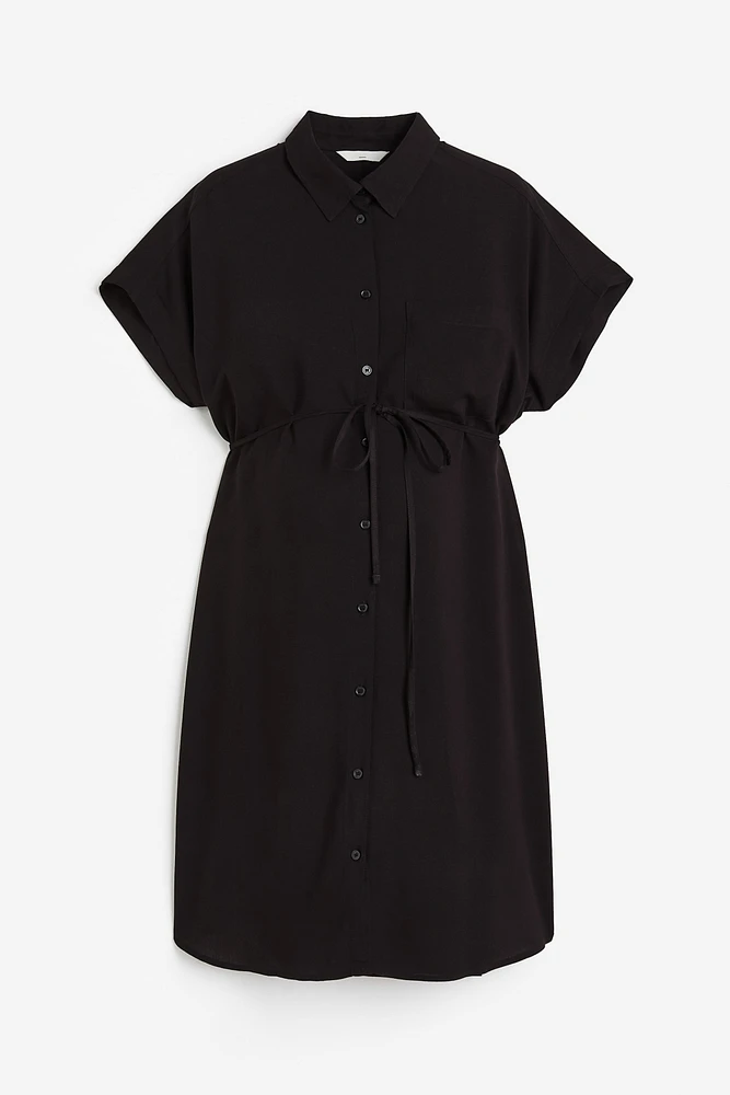 MAMA Tie-belt Shirt Dress