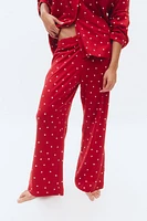 Patterned Jersey Pajamas