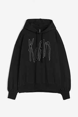 Oversized Printed Hoodie