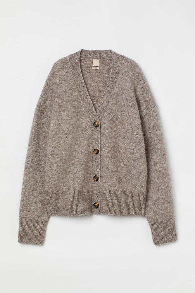 Mohair-blend Cardigan