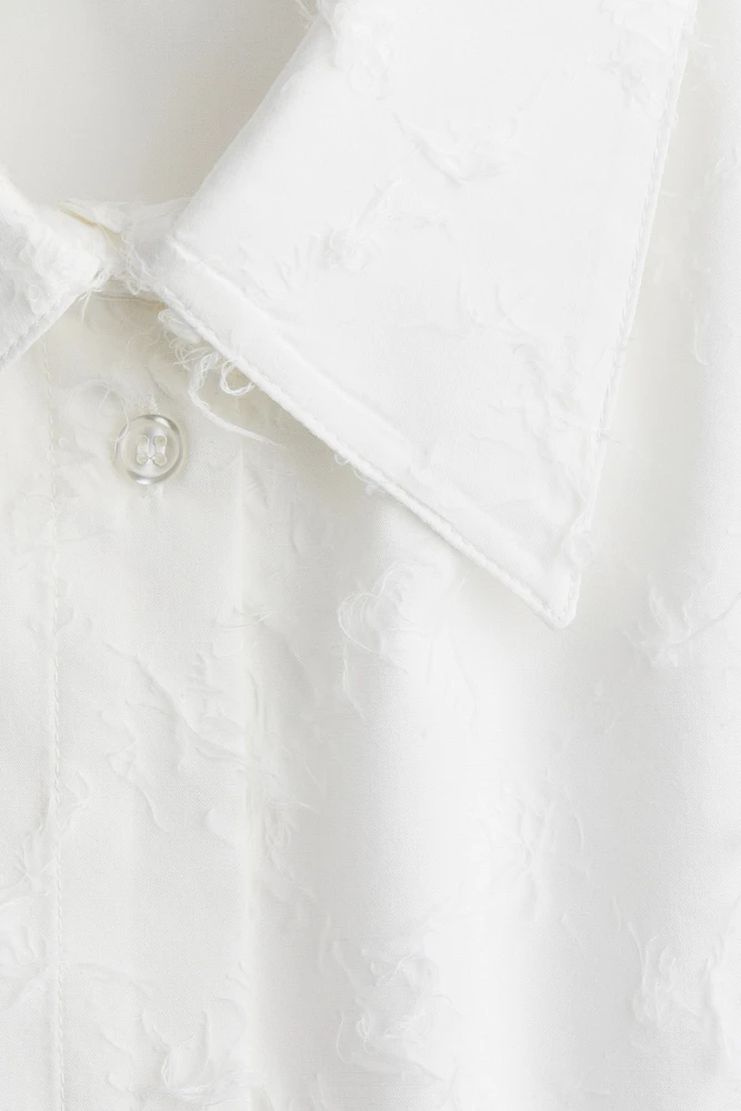 Chemise grande taille à franges