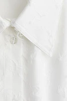 Oversized Fringe-Textured Shirt