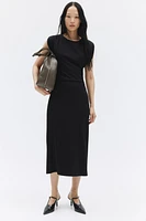 Boat-Neck Jersey Dress