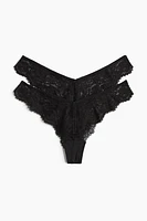 2-pack Lace Brazilian Briefs