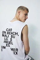 Loose-Fit Printed Tank Top