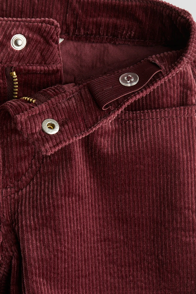Pantalon large en velours côtelé