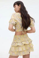 Tiered Mini Skirt