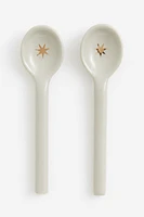 2-pack stoneware Teaspoons