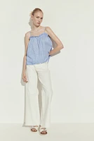 Ruffle-trimmed Camisole Top