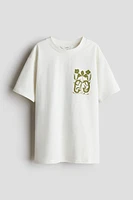T-shirt en coton imprimé