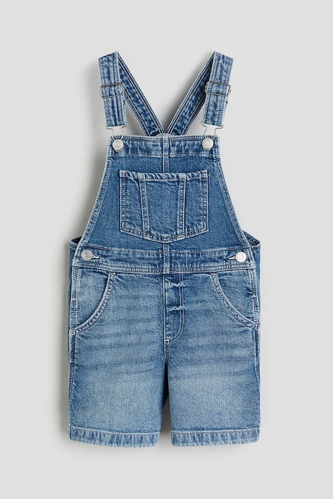 Denim Overall Shorts