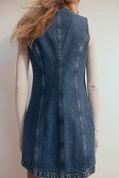 A-line denim dress