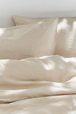 Linen-blend King/Queen Duvet Cover Set