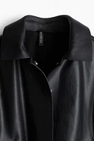 Raw-Edge Coated Jacket