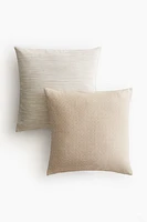 2-Pack Cotton-Blend Cushion Covers