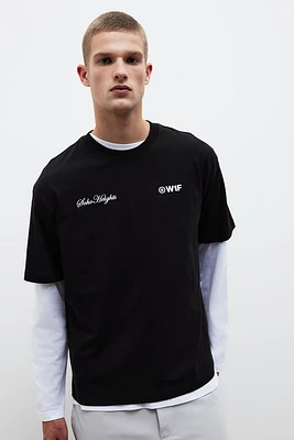T-shirt imprimé Coupe Flottante