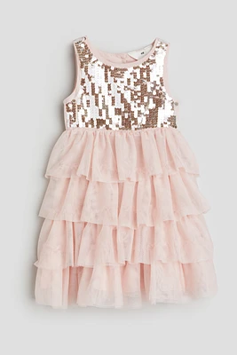 Sequined Tulle Dress