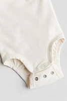 Bodysuit with Ruffled Collar