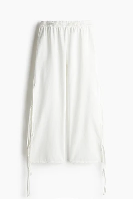 Tie-Detail Pull-On Pants