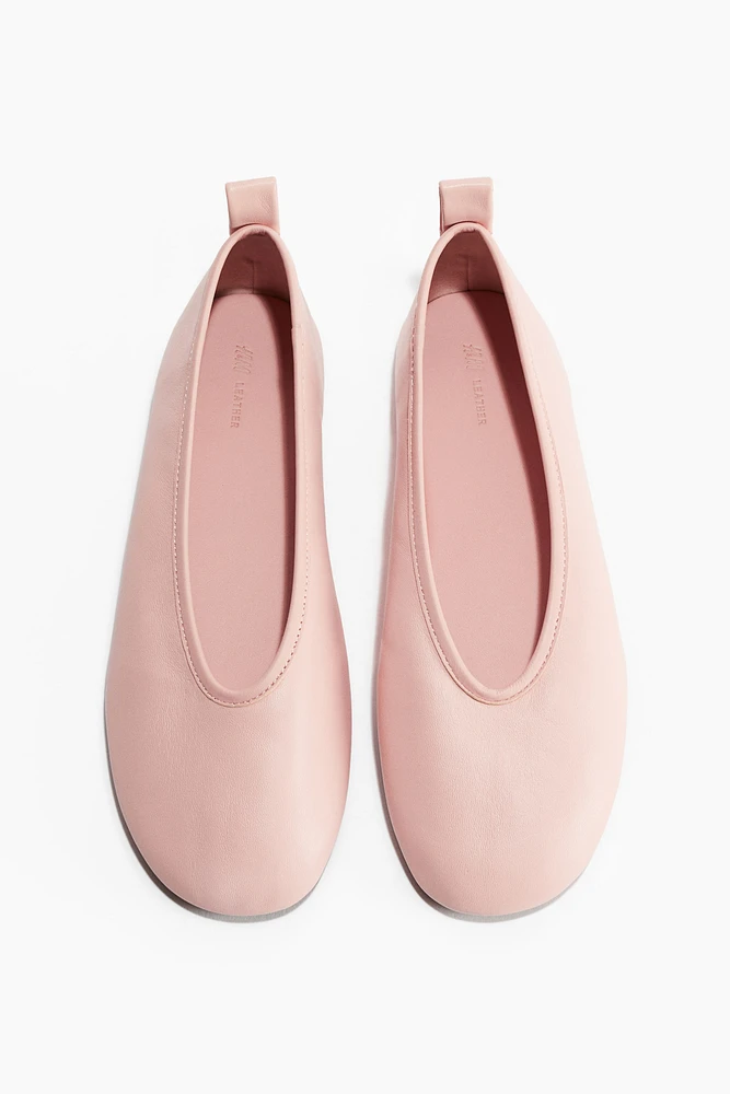 Leather Ballet Flats