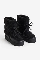 Warm-lined Teddy Fleece Boots