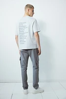 Pantalon cargo classique en sergé